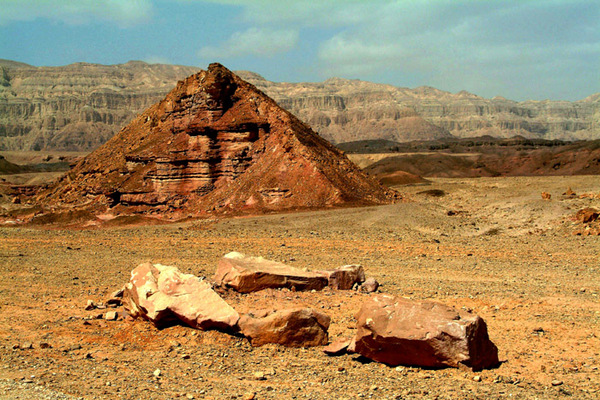 Pyramid In Desert