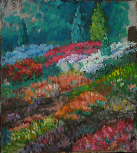 Fletcher Moss Gardens Oil on Canvas