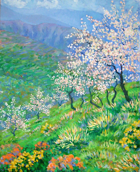 Almond Blossom Oil on Canvas