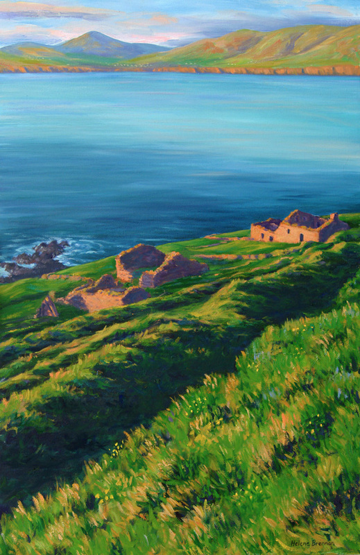 On Great Blasket, in the Evening Light Oil on Canvas