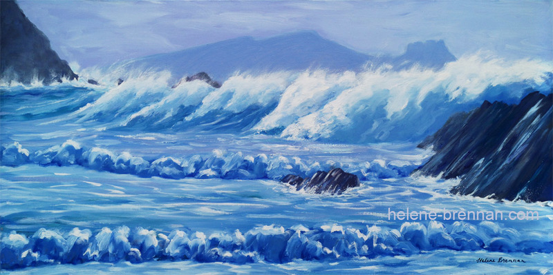 Stormy Waves, Clogher Beach Oil on Canvas