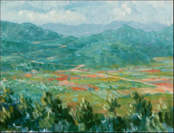 South Turkey Landscape Painting: Oil Painting