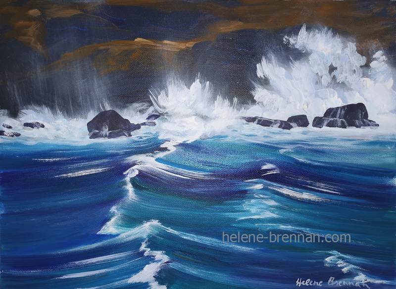 Atlantic Perpetual Movement Painting: Oil painting on canvas