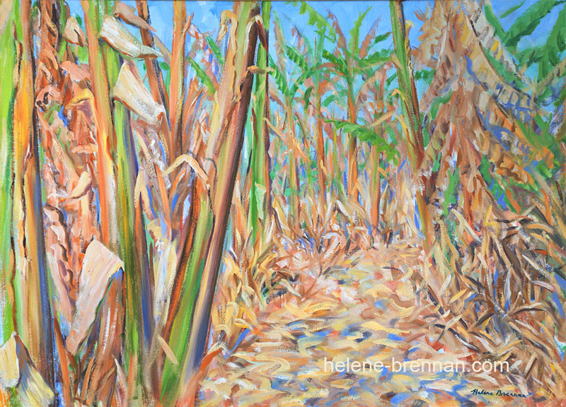 Banana Trees Oil on Canvas