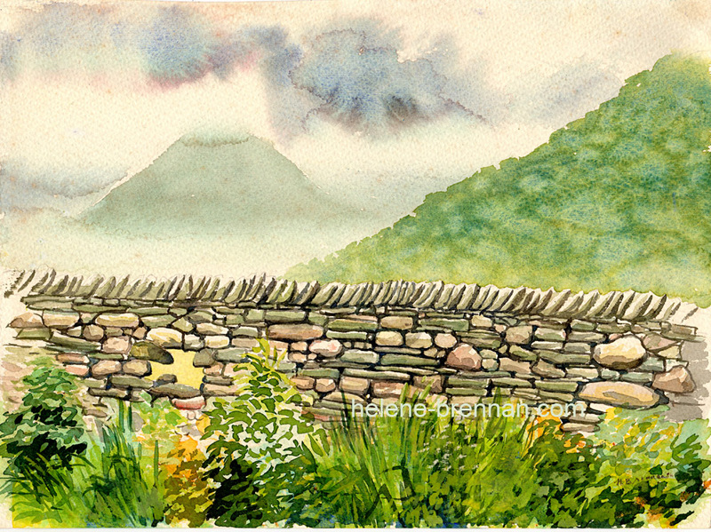 Cumbria Landscape Watercolour