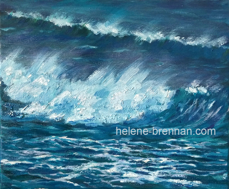 Waves and Wind Oil on Canvas