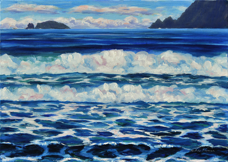 Béal Bán Sea Waves 7425 Painting: Oil painting on canvas