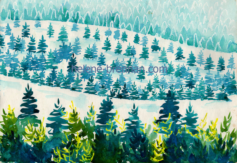 Snowy Forests 009 Limited edition print
