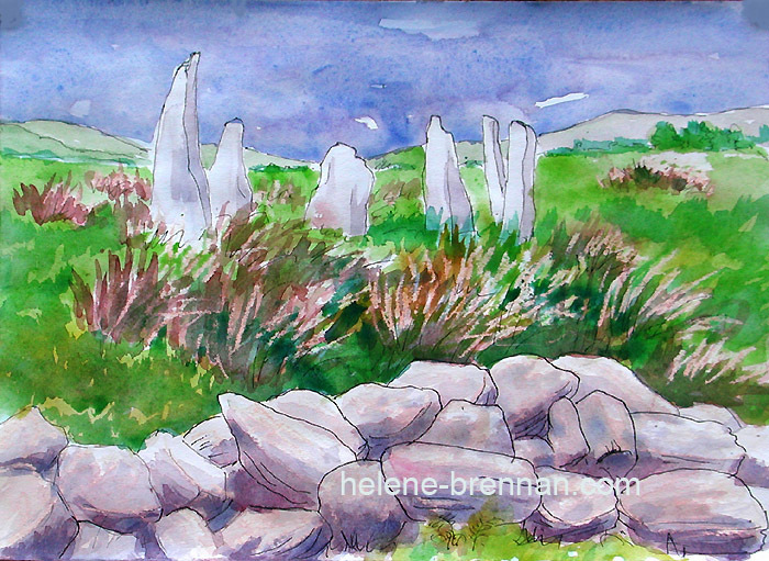 Ardgroom Stone Circle Watercolour