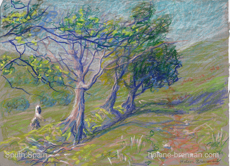 Trees 67 Painting:: Oil Pastel