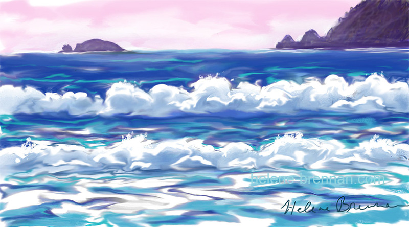 Digital Ocean 4 - Béal Bán Limited edition print