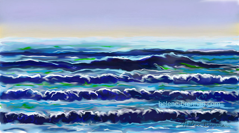 Digital Ocean 5 Limited edition print