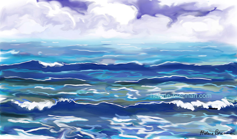 Digital Ocean 7 Limited edition print