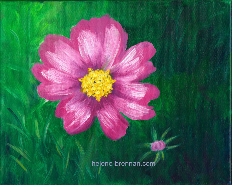 Pink Flower 007 Oil on Canvas