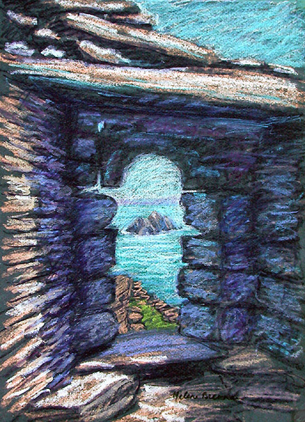 Skellig 5 Oil pastel