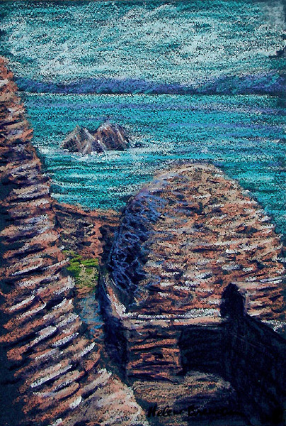 Skelligs 4 Oil pastel