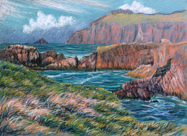 Sybil Head Oil pastel
