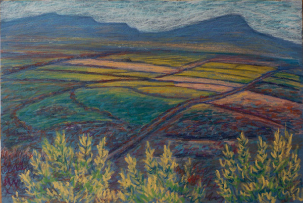 West Kerry Landscape Oil pastel