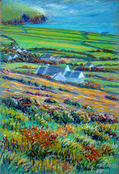 Dunquin Colours Painting:: Oil Pastel