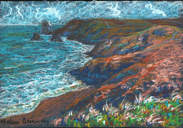 Cornwall Painting:: Oil Pastel