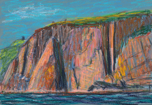 Painting of Dingle Rocks 3 Painting:: Oil Pastel