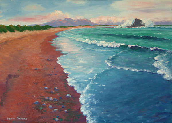 Banna Beach 17 Painting: oil painting on