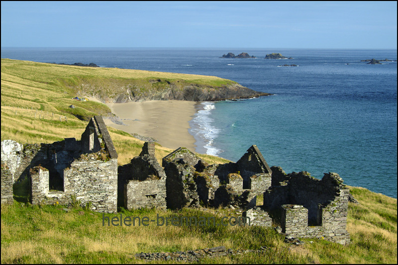 Blasket Buildings and Beach  102 Photo