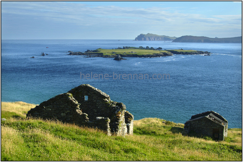 Blasket Buildings and Beach  117 Photo