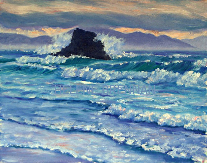Banna Beach 07 Painting: Oil painting on canvas
