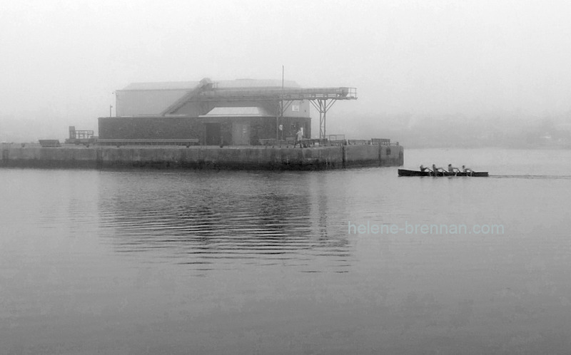 Foggy Day in Dingle Bay Black and White Photo