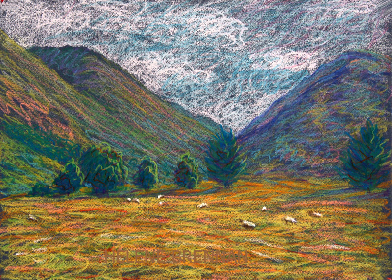 North Wales 050 Painting:: Oil Pastel