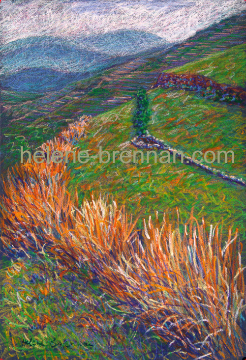 Alpujarras 3 Painting:: Oil Pastel