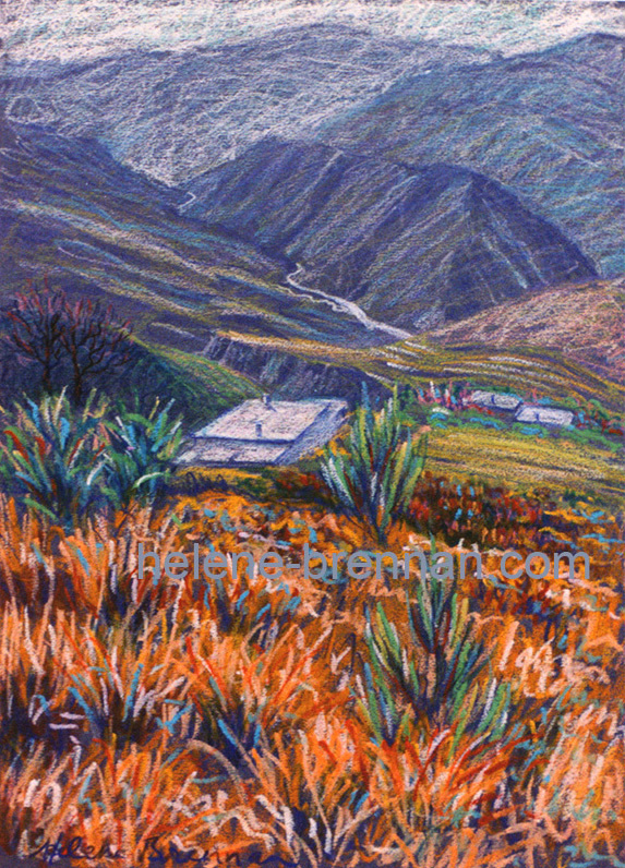 Alpujarras 6 Painting:: Oil Pastel