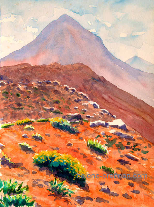 High Atlas Mountains 065 Watercolour