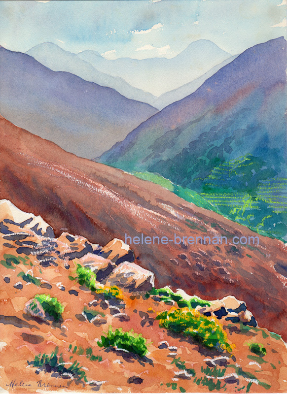 High Atlas Mountains 39 Watercolour
