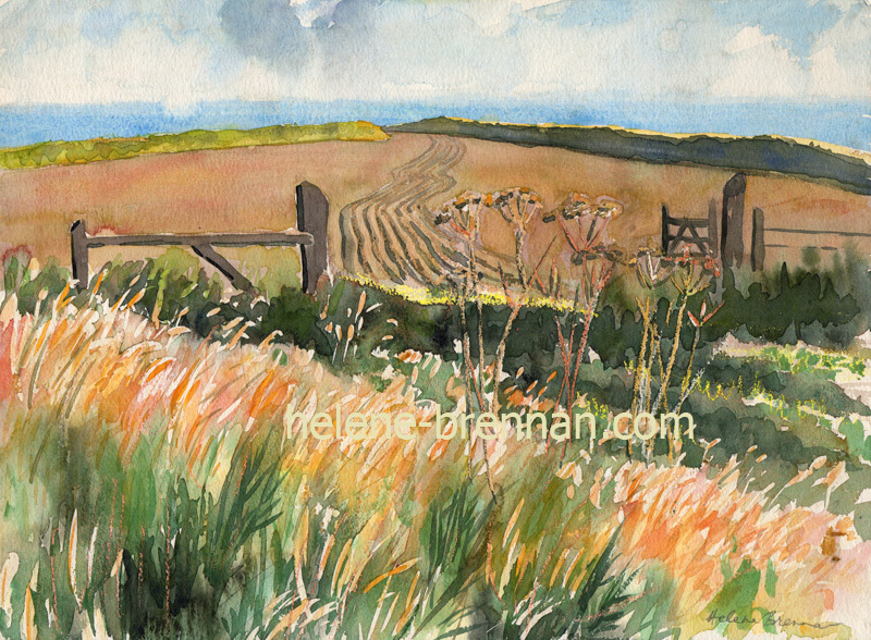 Cornwall Landscape Watercolour