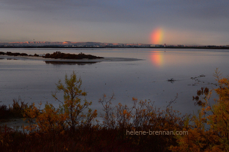 Salt Lake with Rainbow 8045 Photo