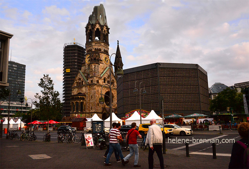 Kaiser Wilhelm Memorial Church with Market Stalls Photo