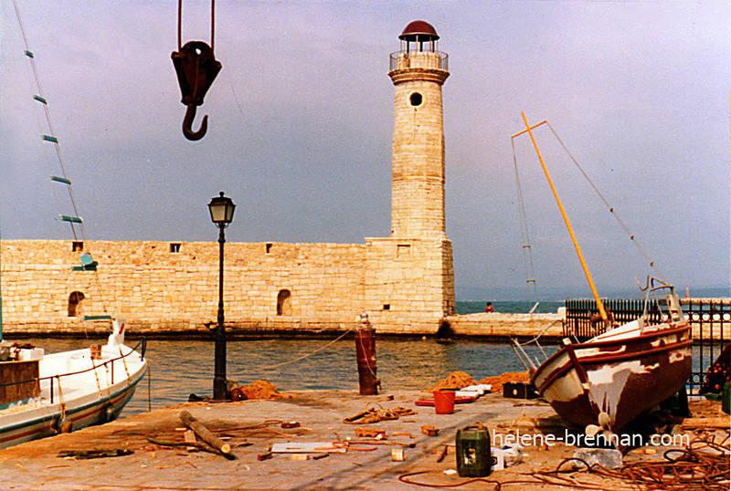 Rethymnon Lighthouse and harbour Photo