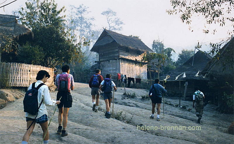 Tourists at Hill Tribe Village, Northern Thailand 32 Photo