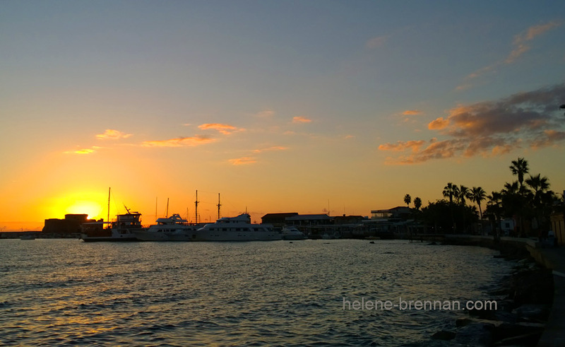 Sunset behind The Castle, Paphos Photo