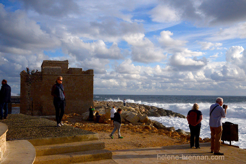 Tourists at Paphos Castle, 1902 Photo