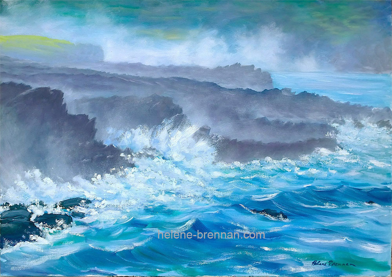 Stormy Ocean, Dingle Painting: Oil painting on canvas