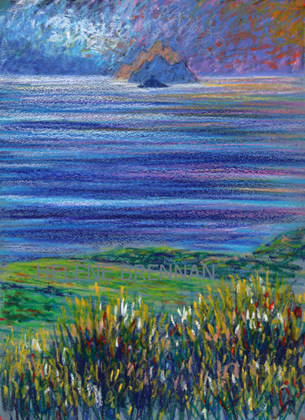 The Skelligs Oil pastel