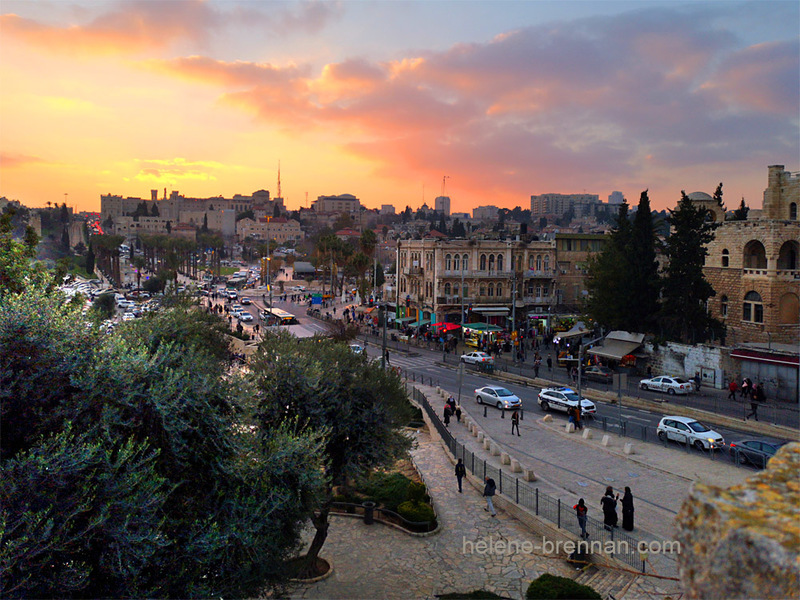 Jerusalem at Sunset from the Old City Wall 1217 Photo