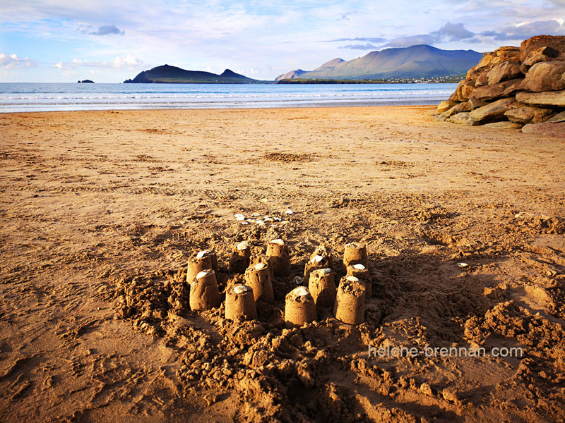 Béal Bán Beach with Sand Castles Photo