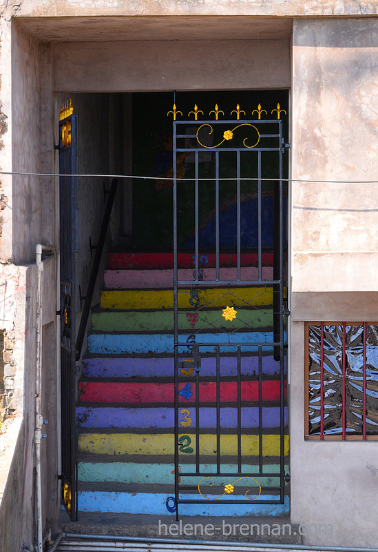 Aizawl Coloured Stairs 0975 Photo