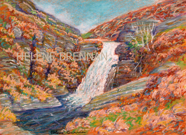 Waterfall North Wales 69 Painting: Oil Painting