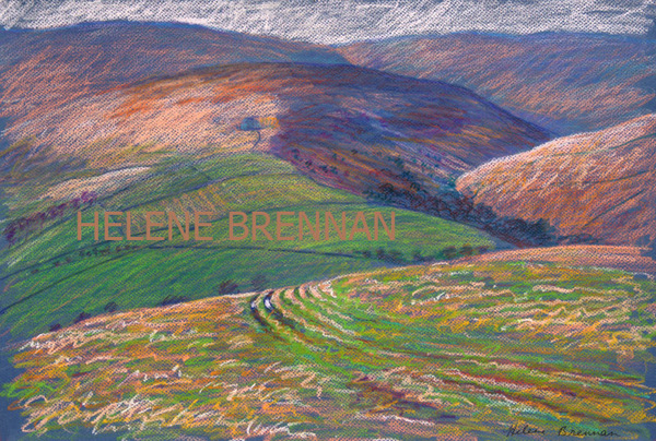 Peak District Oil pastel